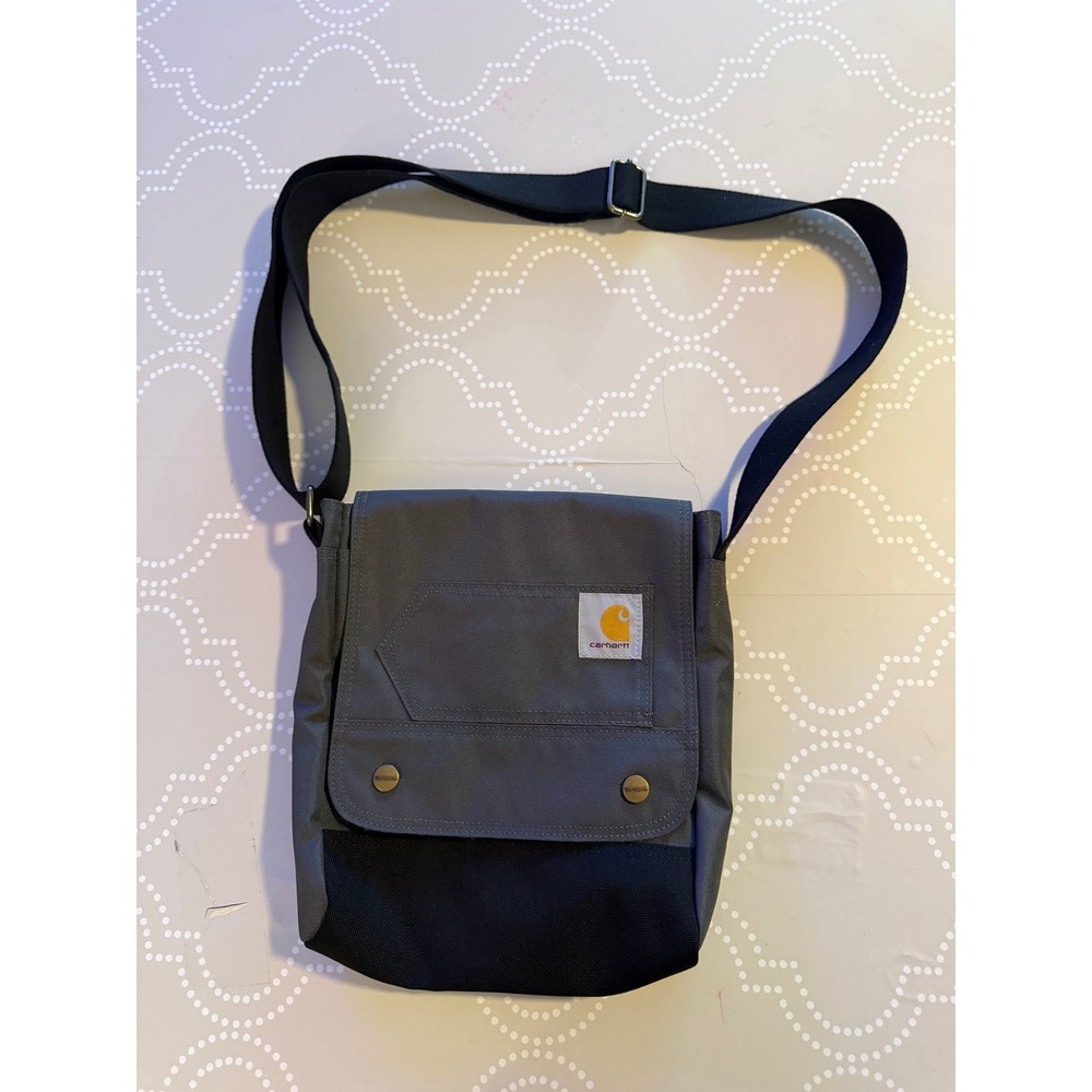 Carhartt Crossbody Messenger Bag Canvas Utility Shoulder Bag Gray OS